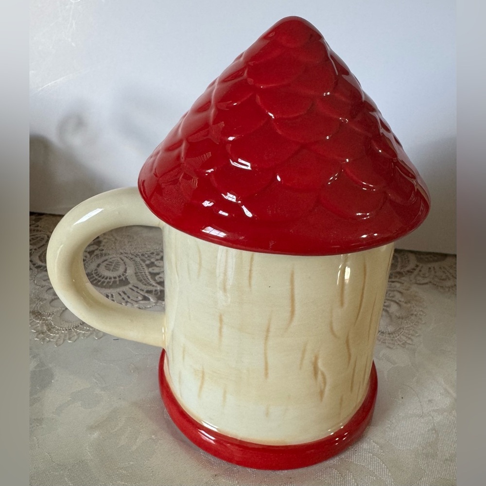 Cost Plus World Market Red and White Mug - Picture 3 of 9